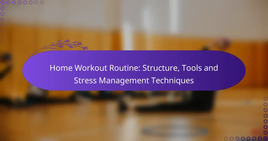 Home Workout Routine: Structure, Tools and Stress Management Techniques