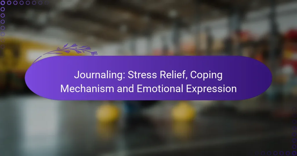 Journaling: Stress Relief, Coping Mechanism and Emotional Expression